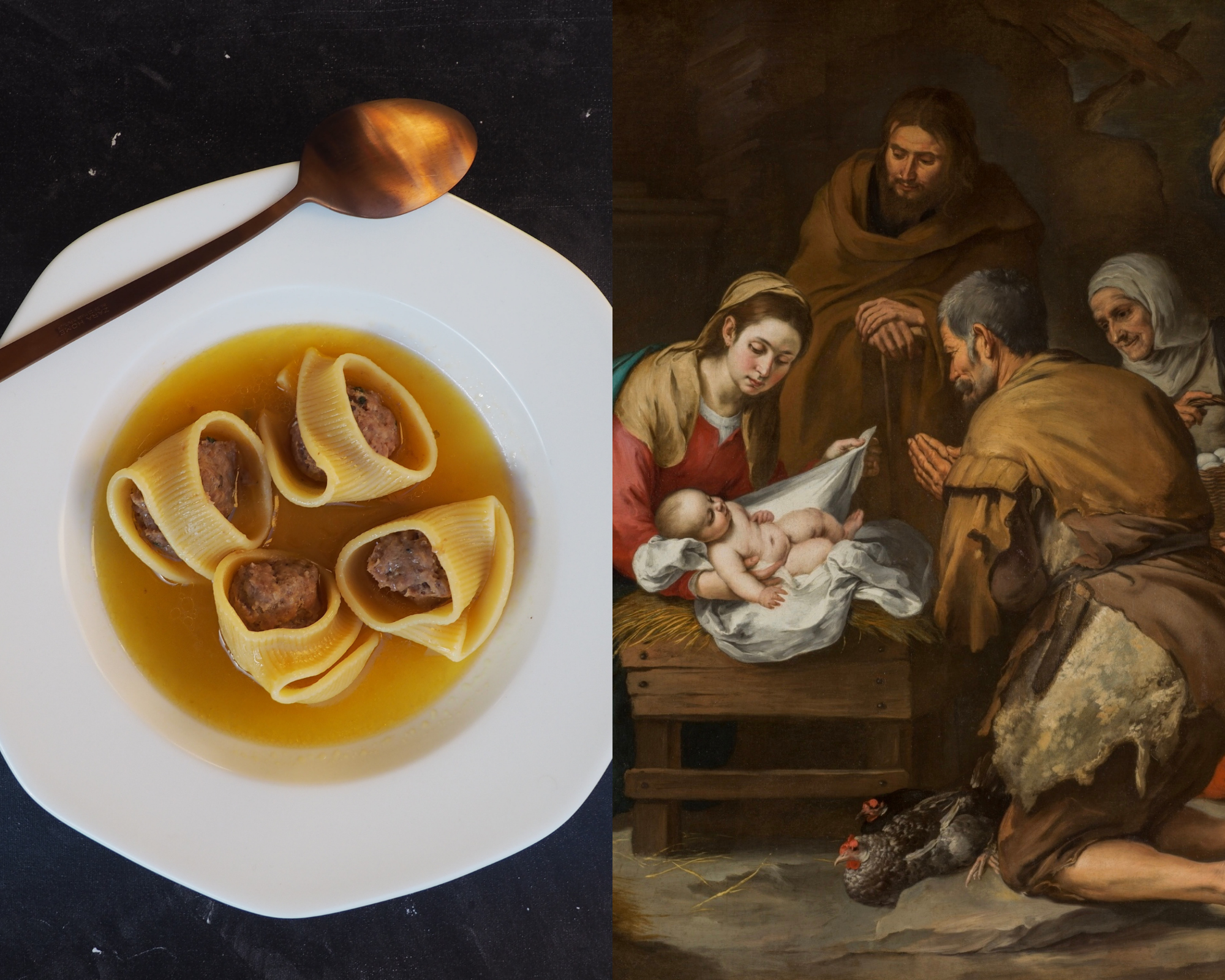 Murillo, la adoración y la sopa rellena mallorquina – Navidad 2021 (ESP)